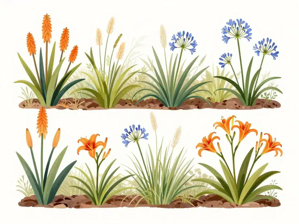 agapanthe orange alternatives plantes vivaces structurées