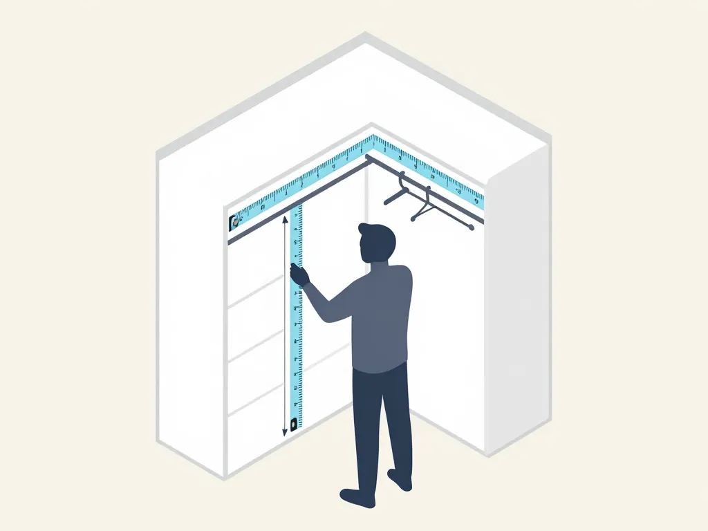 amenager un placard avec des etageres mesurer espace placard