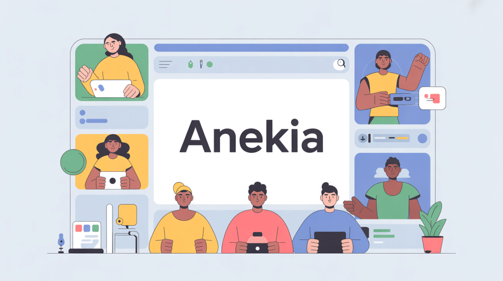 interface anekia illustration vectorielle