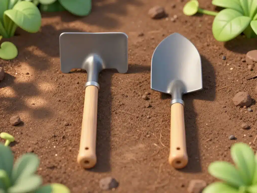 binette et cornichon comparés sur sol de jardin