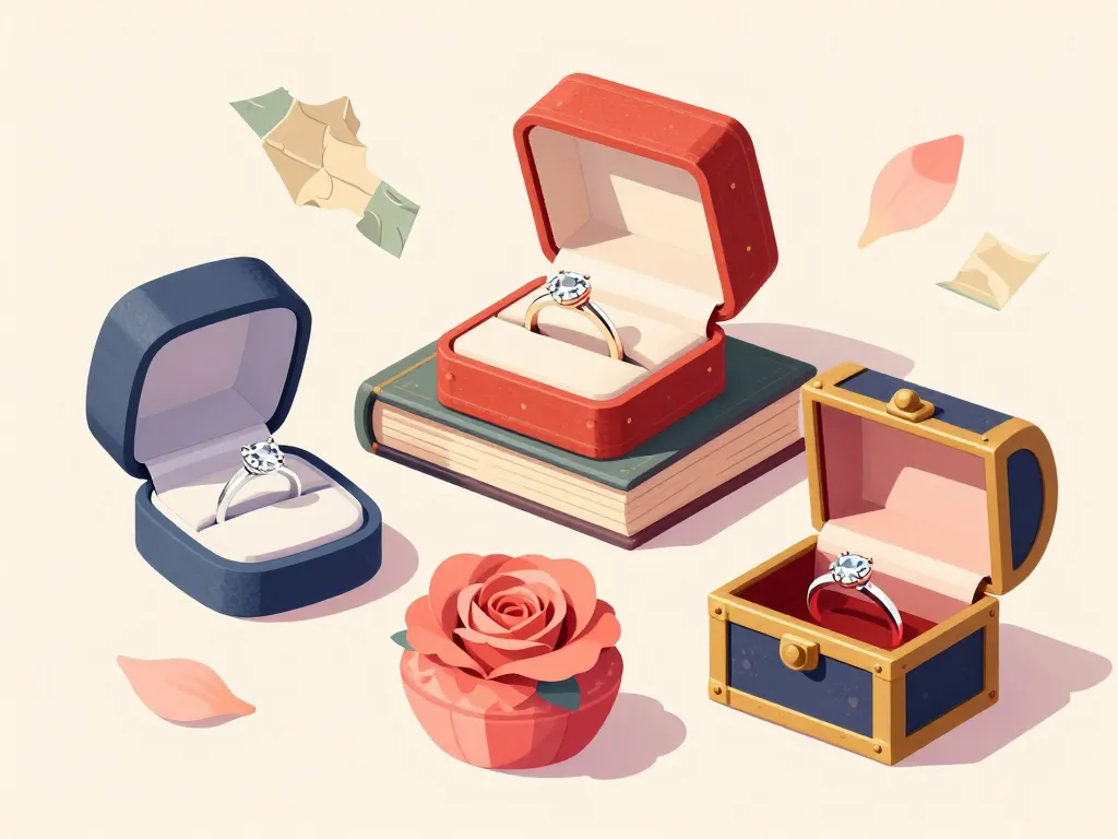 boite bague fiancaille originale slim livre rose coffre