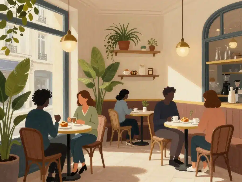 scène cosy café lille détente