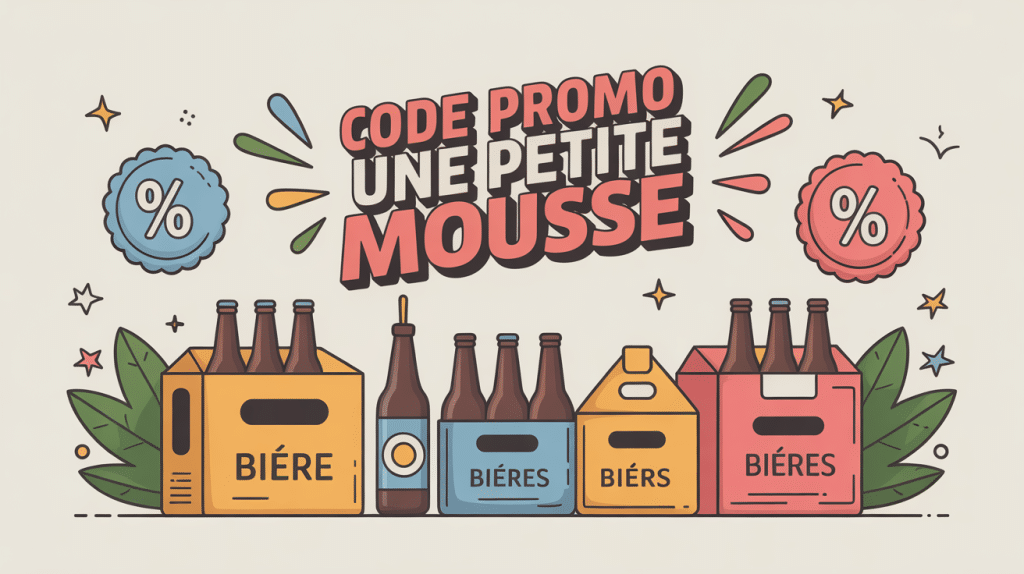 illustration pour code promo une petite mousse recherche réduction box bière
