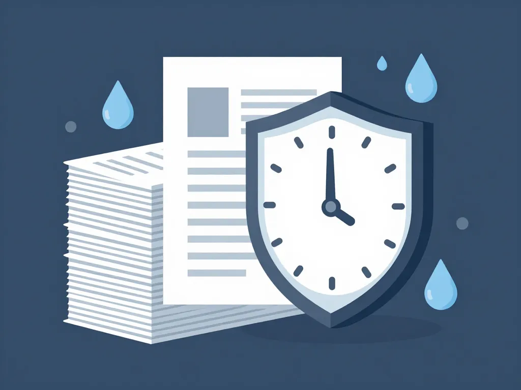 durée légale combien de temps garder les factures d'eau