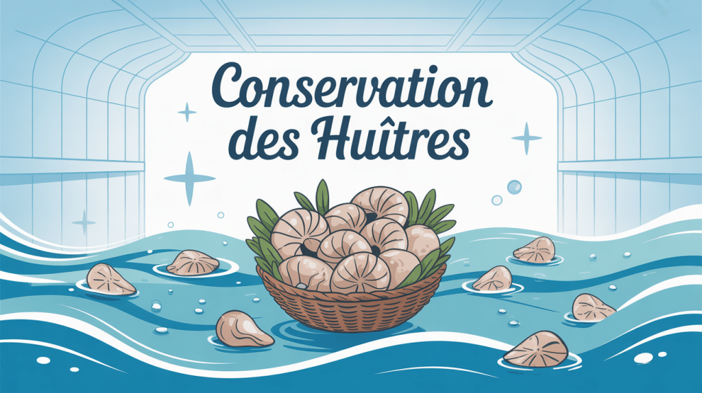 combien de temps peut-on conserver des huîtres présentation bourriche frigo