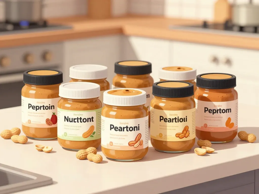 pate a tartiner cacahuete pots et etiquettes nutrition