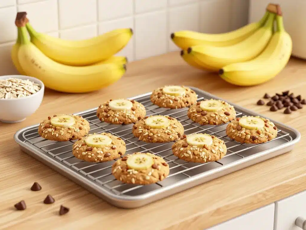 cookies banane flocon d avoine cuisson cuisine
