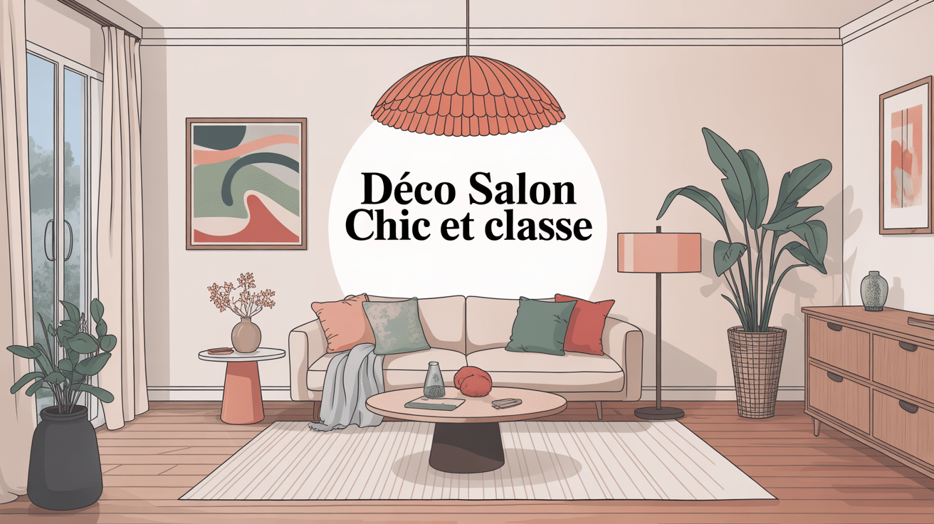 déco salon chic et classe illustration salon moderne élégant