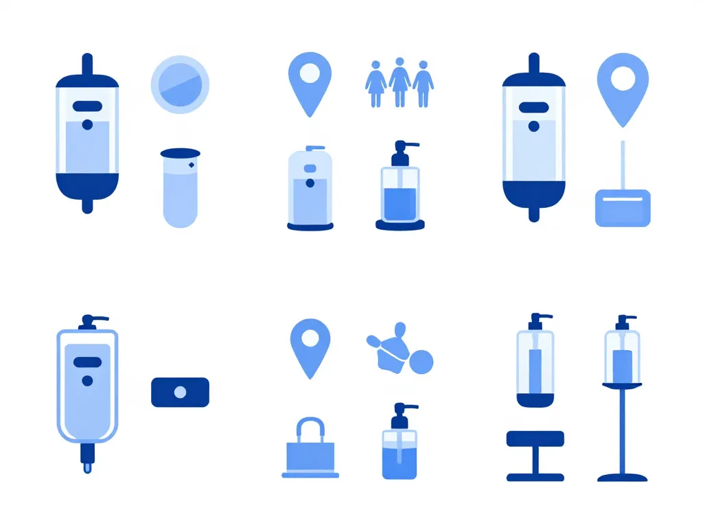 distributeur de savon automatique différents modèles comparatif visuel