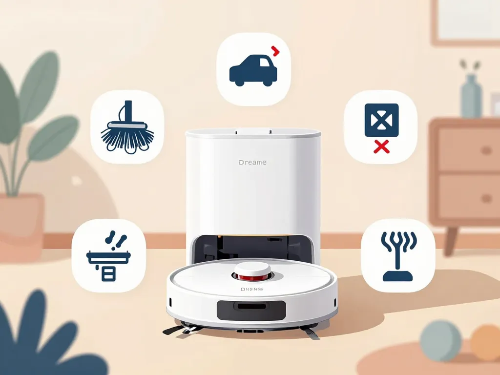 dreame d10 plus problème illustration pannes fréquentes