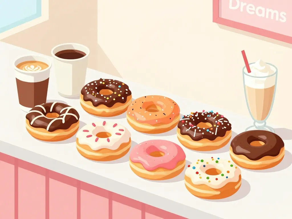 dreams donuts carte assortiment donuts café milkshake