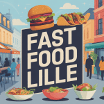 illustration fast food Lille burgers tacos bowls street food