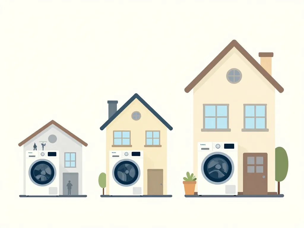 image lave linge indesit adaptée à différents foyers