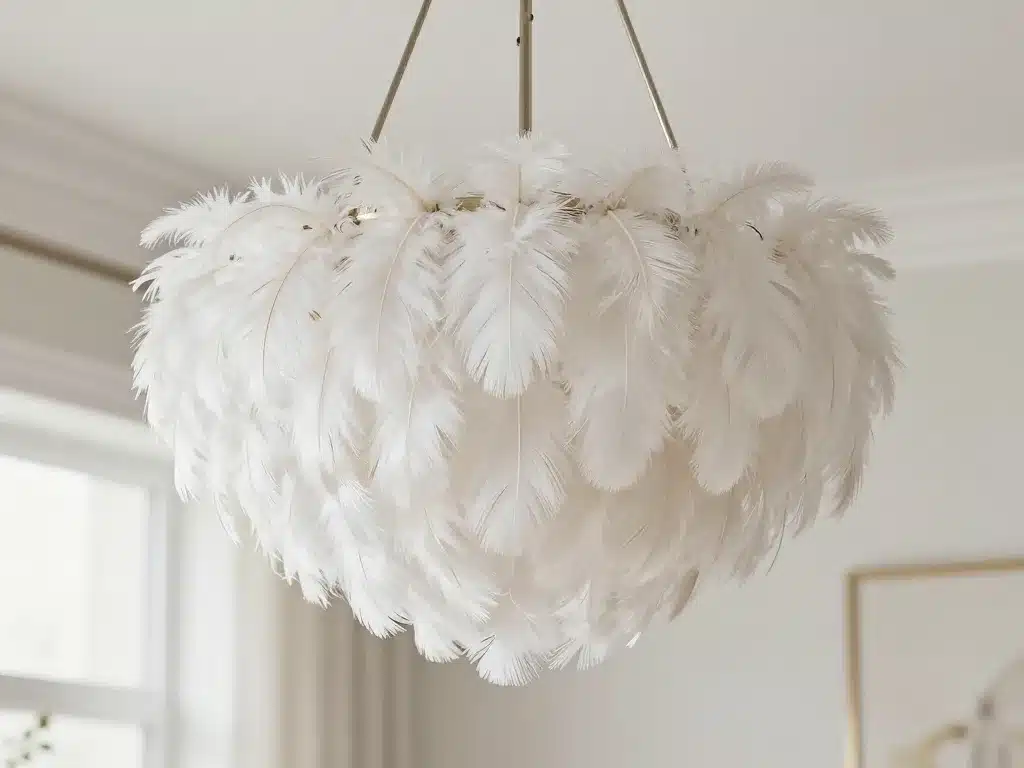 lustre plume close-up plumes denses élégantes