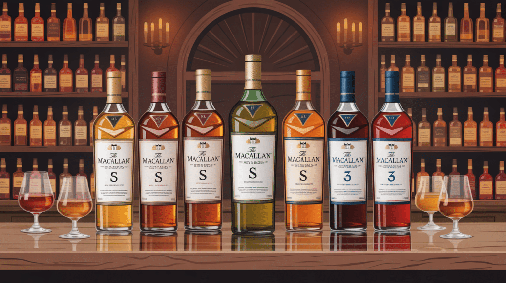 bouteilles macallan s ambiance cave élégante