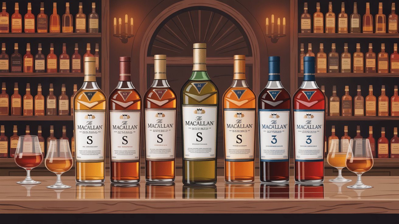 bouteilles macallan s ambiance cave élégante