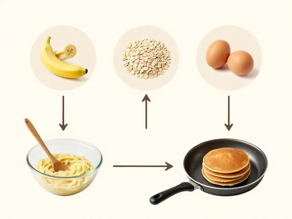 pancake flocon d avoine banane regime étapes recette