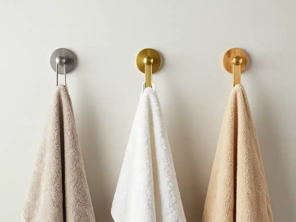 patere salle de bain inox laiton bois comparaison