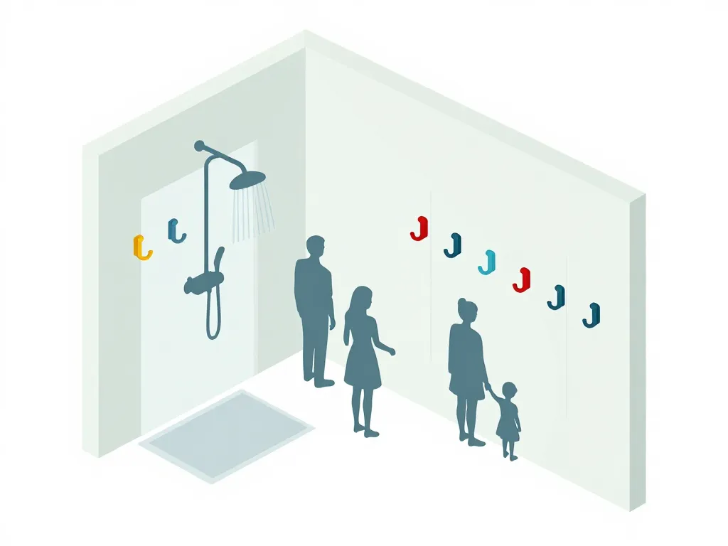 patere salle de bain disposition idéale hauteur usages