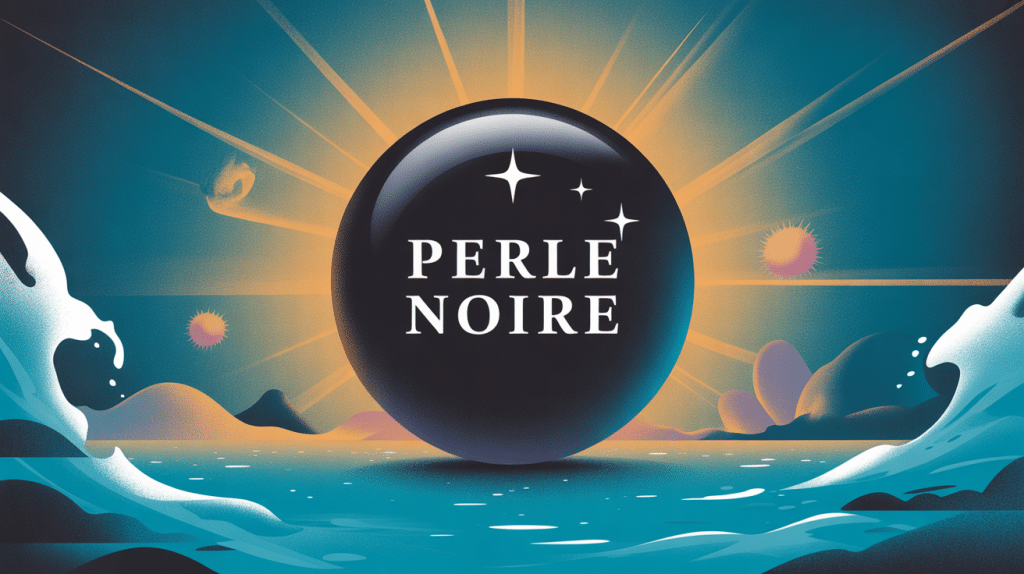 perle noir de tahiti brillante dans un écrin précieux