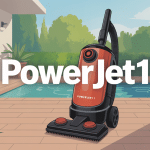 powerjet 1 stylisé sur terrasse avec éclaboussures