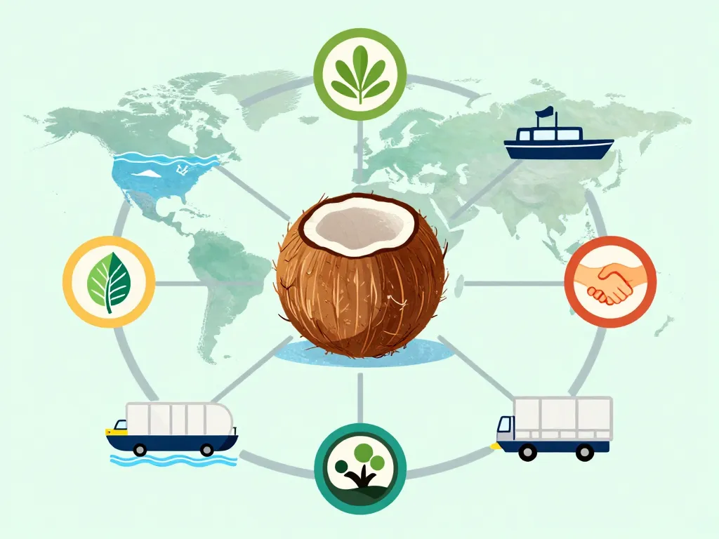 prix d une noix de coco diagramme origine label transport