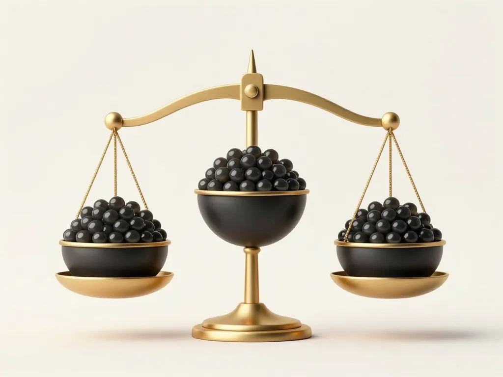 image comparatif prix du caviar au kilo échelle luxe