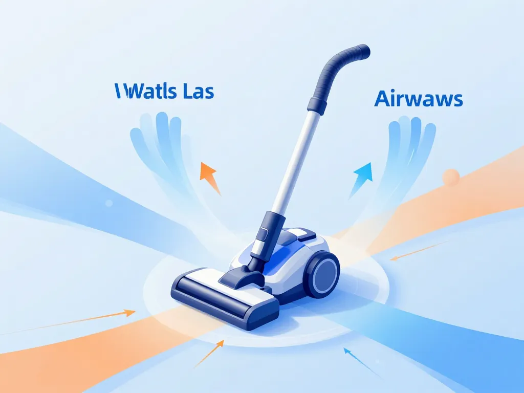 schéma puissance pour aspirateur watts dépression airflow