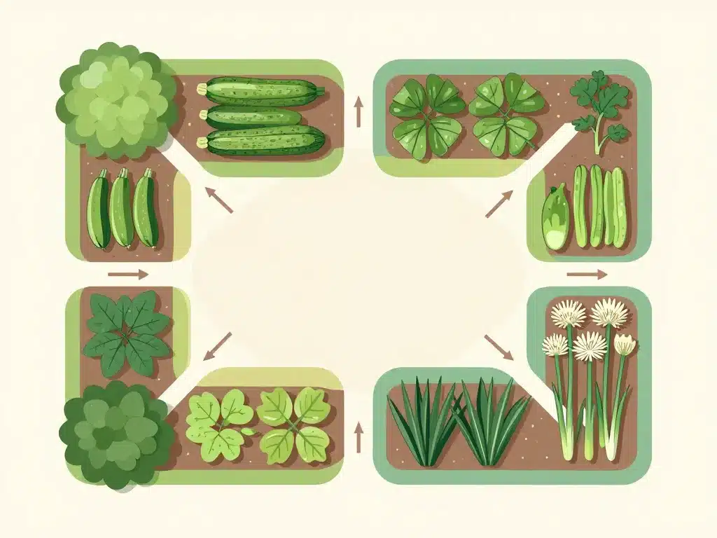 organisation jardin quel légume ne pas planter à côté des courgettes