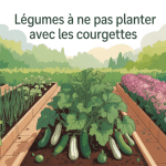 illustration potager quel légume ne pas planter à côté des courgettes