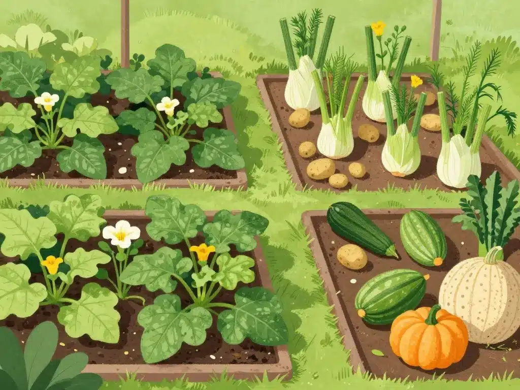 visuel légumes à éviter quel légume ne pas planter à côté des courgettes