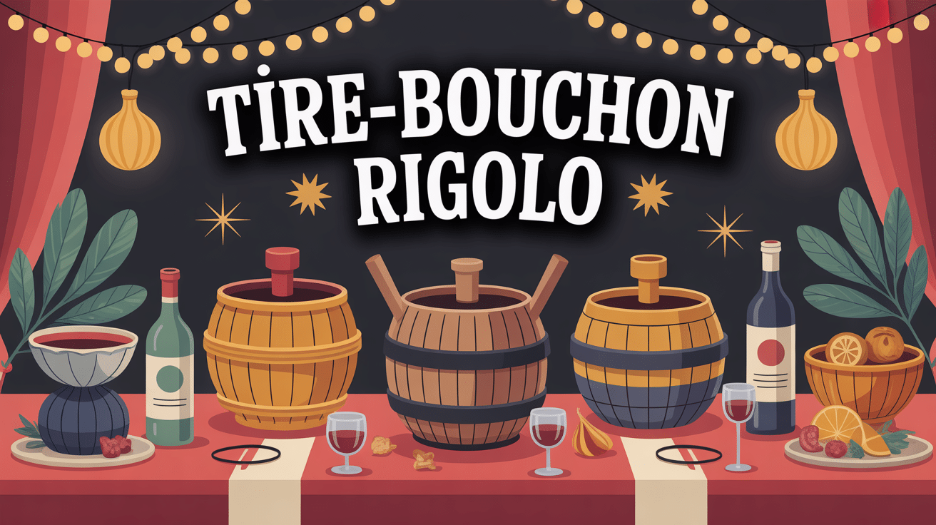 illustration tire bouchon rigolo ambiance fête