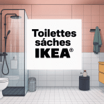 Salle de bain Ikea avec toilettes sèches ingénieuses