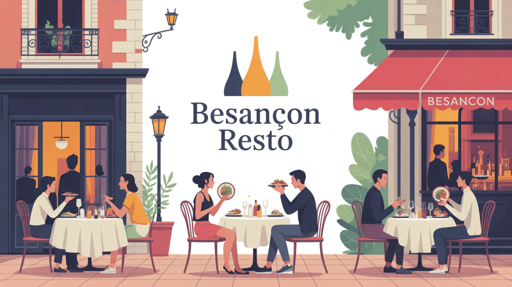 illustration besancon resto diversité restaurants centre historique