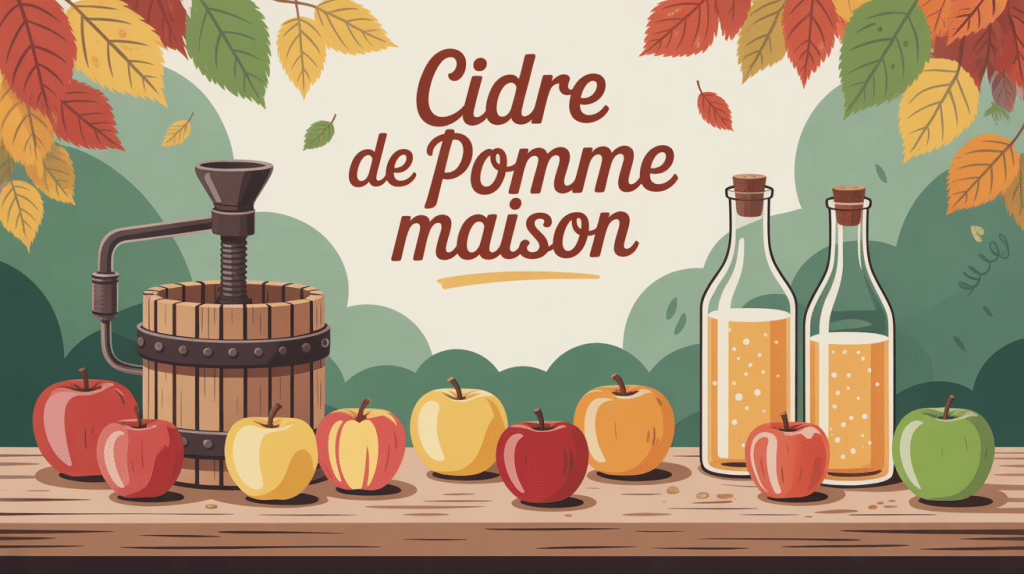 comment faire du cidre de pomme maison illustration fabrication