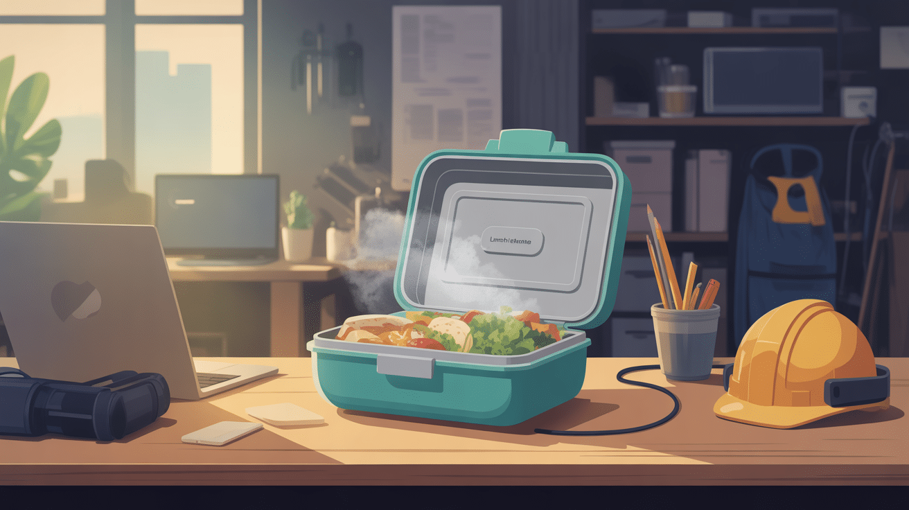 lunch box electrique ouverte vapeur pratique