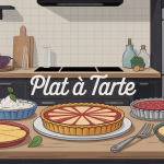 plats à tarte variés en cuisine moderne