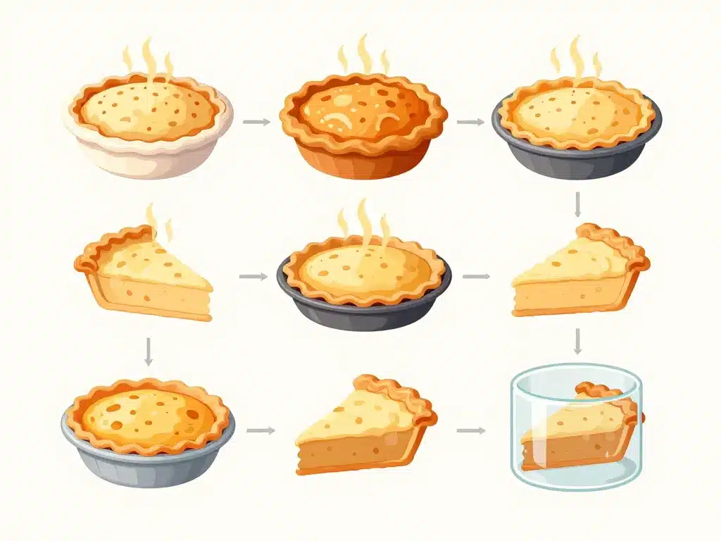 schéma sur effet des plats à tarte en céramique métal et verre