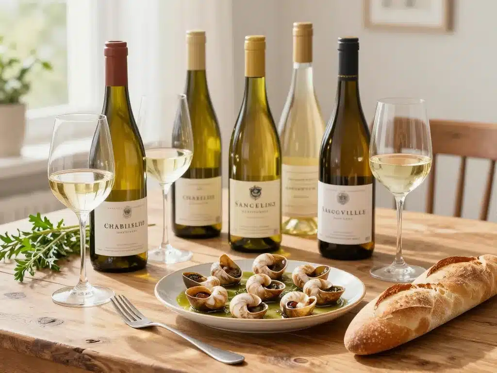 Quel vin avec escargots table vins blancs chablis sancerre