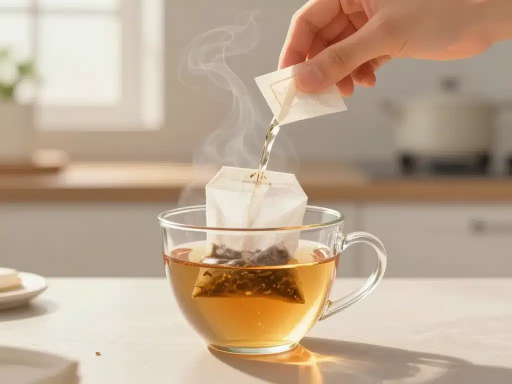 sachet de the infusion eau chaude