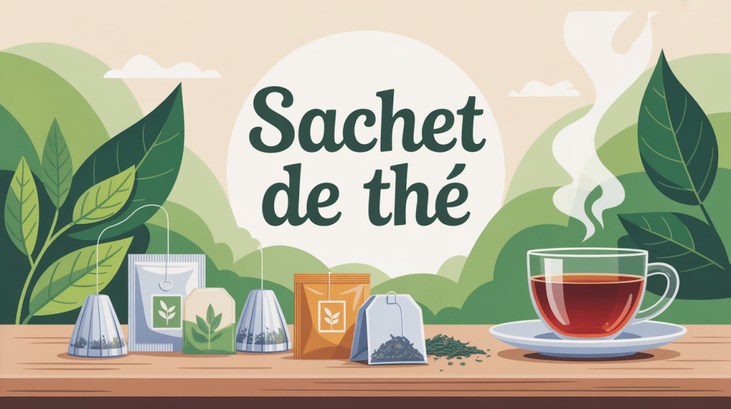sachet de the illustration centrale