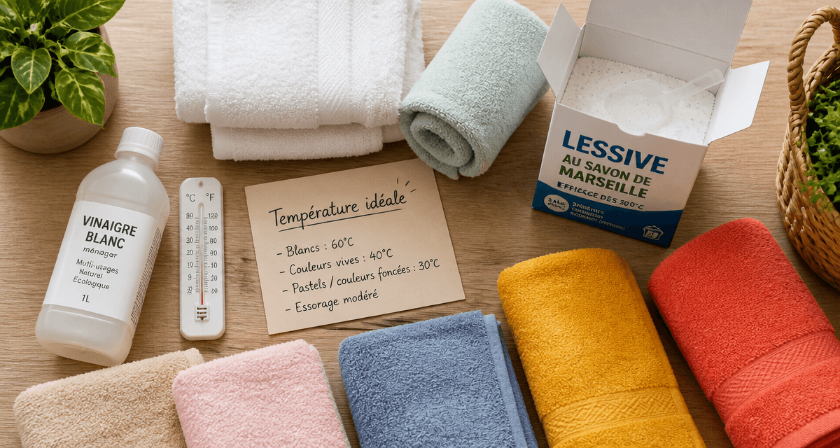 a combien laver les serviettes image serviettes thermomètre