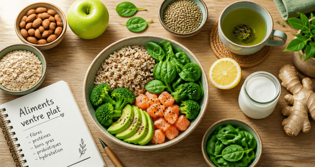 aliment pour perdre le ventre bol quinoa avocat saumon