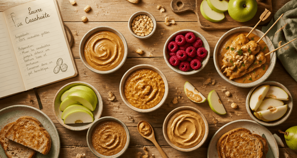 avec quoi manger du beurre de cacahuete en salé ou sucré