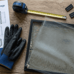 Changer un double vitrage outils sur plan de travail