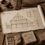 colombage maison établi outils charpentier