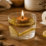 comment faire une bougie sans cire photophore eau huile