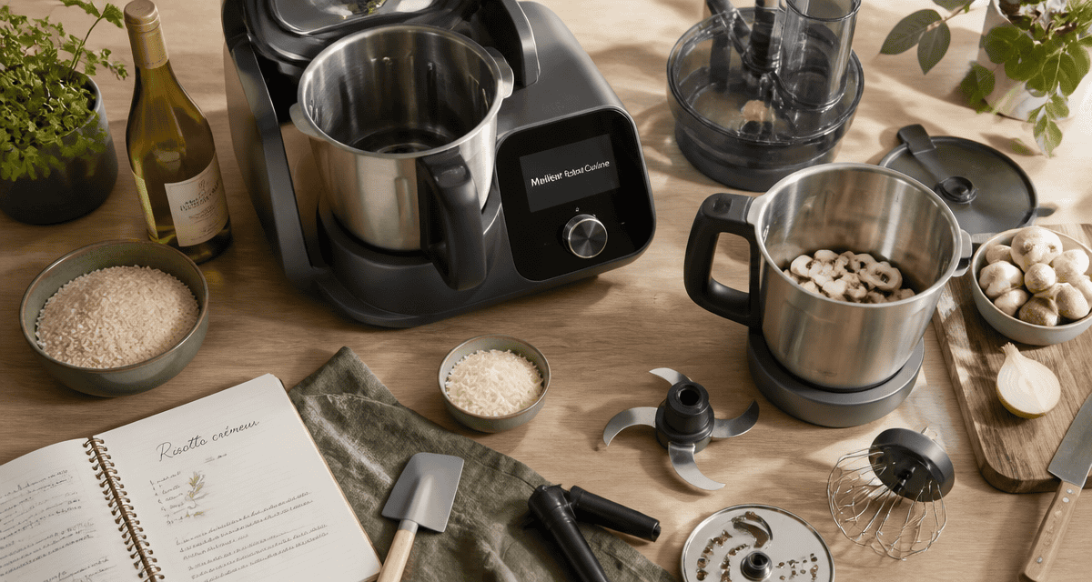 meilleur robot cuisine et accessoires sur plan de travail