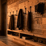 porte manteau palettes bois recyclé entrée