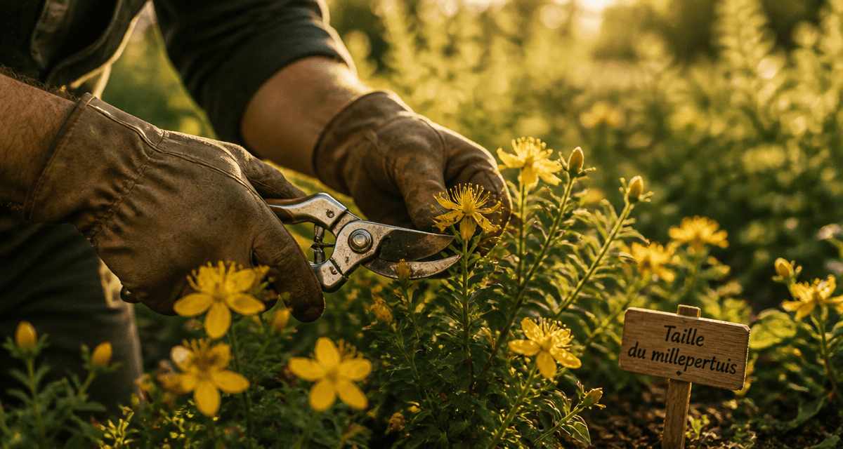 quand tailler le millepertuis jardinier taille fleurs jaunes